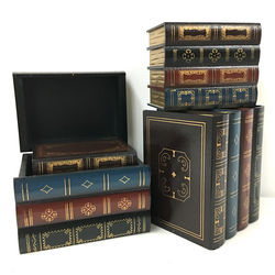 Antique Book Wooden Chest