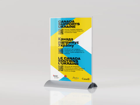 Canada Supports Ukraine brochure design