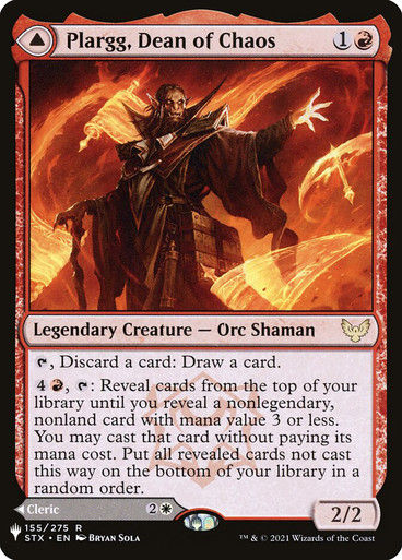 Plargg, Dean of Chaos // Augusta, Dean of Order (PLST) (STX-155) — cara 1 de 2