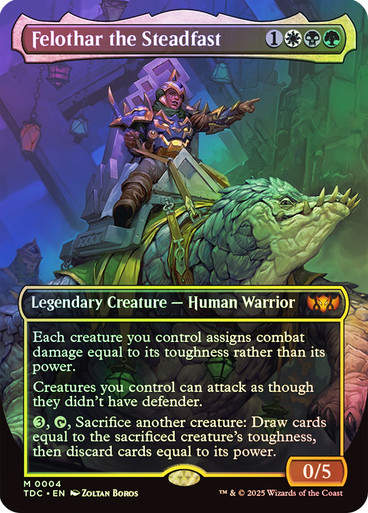 Felothar the Steadfast (TDC) (4) / Foil / Borderless