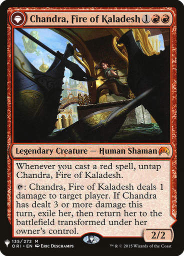 Chandra, Fire of Kaladesh // Chandra, Roaring Flame (PLST) (ORI-135)