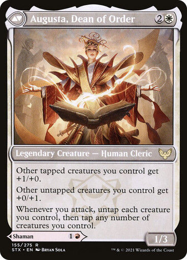 Plargg, Dean of Chaos // Augusta, Dean of Order (PLST) (STX-155) — cara 2 de 2