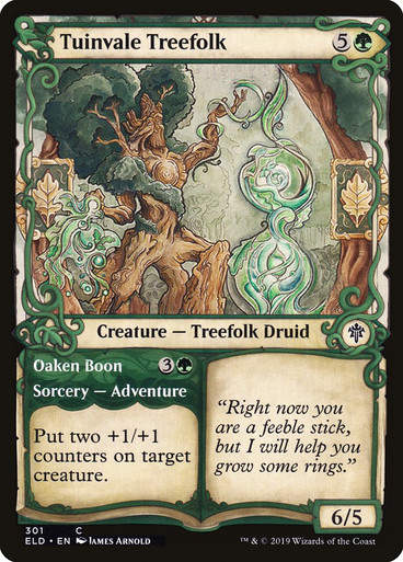 Tuinvale Treefolk // Oaken Boon (ELD) (301) / Showcase