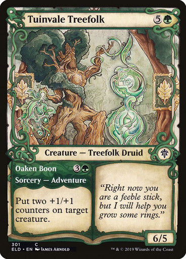 Tuinvale Treefolk // Oaken Boon (ELD) (301) / Showcase