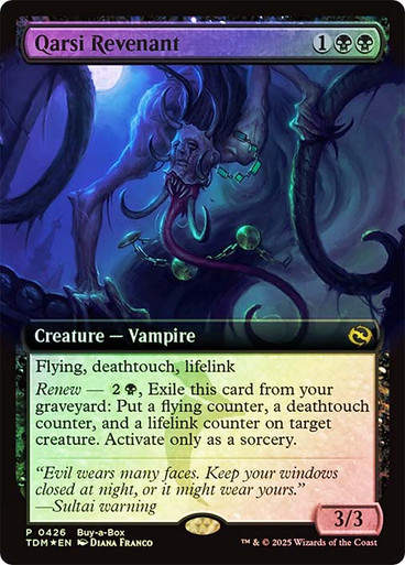 Qarsi Revenant (TDM) (426) / Extended Art Buy-a-Box Foil
