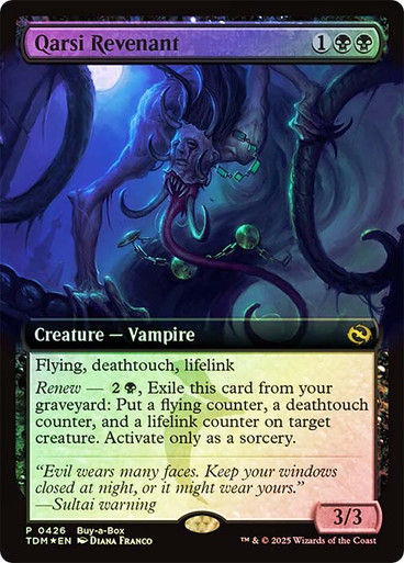 Qarsi Revenant (TDM) (426) / Extended Art Buy-a-Box Foil
