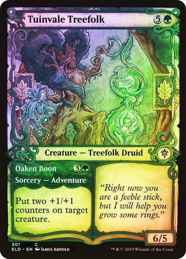 Tuinvale Treefolk // Oaken Boon (ELD) (301) / Showcase / Foil
