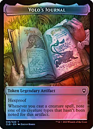 Volo's Journal // Treasure (Token CLB) / Foil — cara 1 de 2