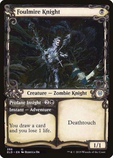 Foulmire Knight // Profane Insight (ELD) (286) / Showcase