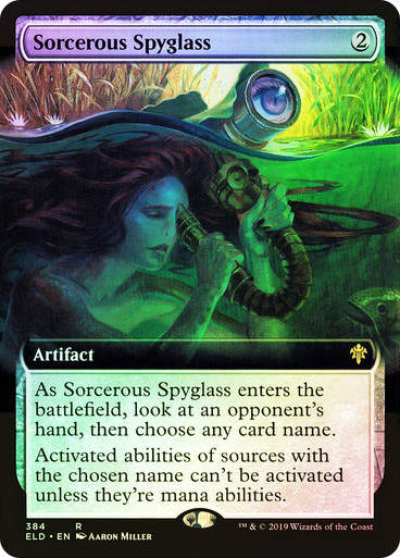 Sorcerous Spyglass (ELD) (384) / Extended Art / Foil