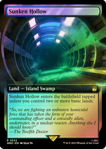Sunken Hollow (WHO) (522) / Extended Art / Foil