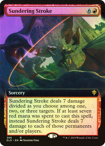 Sundering Stroke (ELD) (366) / Extended Art / Foil