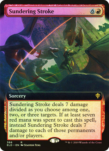 Sundering Stroke (ELD) (366) / Extended Art / Foil