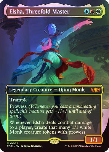 Elsha, Threefold Master (TDC) (2) / Foil / Borderless