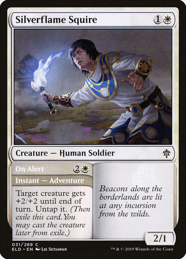 Silverflame Squire // On Alert (ELD) (31)