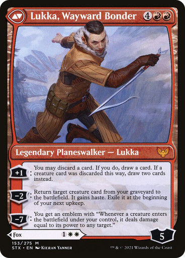 Mila, Crafty Companion // Lukka, Wayward Bonder (PLST) (STX-153) — cara 2 de 2