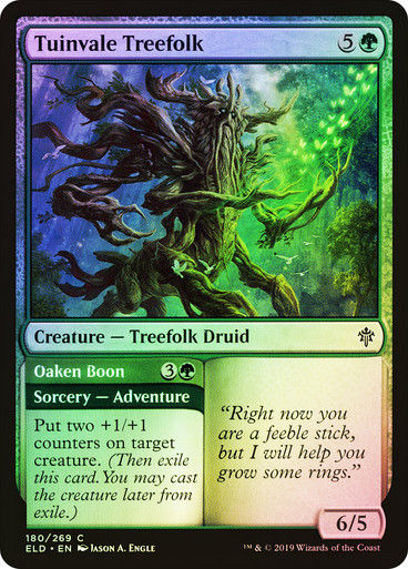 Tuinvale Treefolk // Oaken Boon (ELD) (180) / Foil