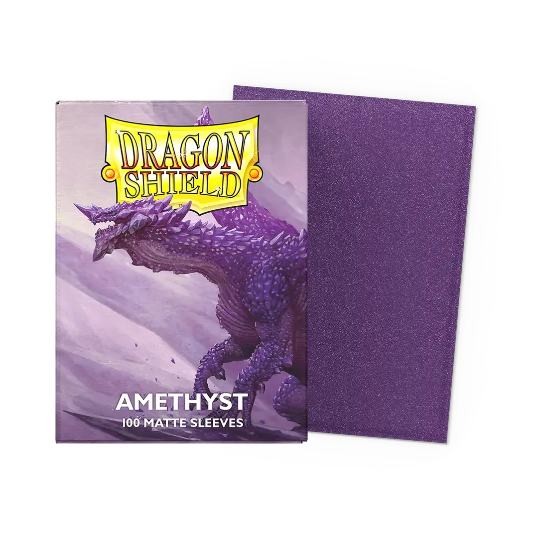 Micas Dragon Shield Amethyst - Matte Sleeves - Standard Size