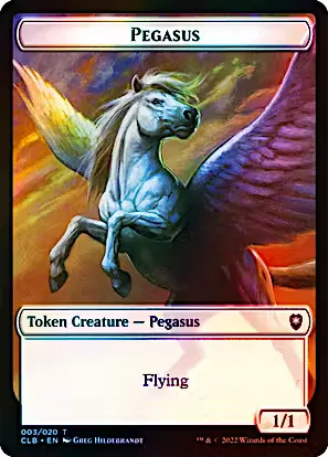 Pegasus // Treasure (Token CLB) / Foil — cara 2 de 2