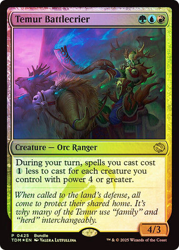 Temur Battlecrier (TDM) (425) / Bundle Promo Foil