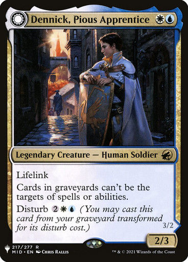 Dennick, Pious Apprentice // Dennick, Pious Apparition (PLST) (MID-217)