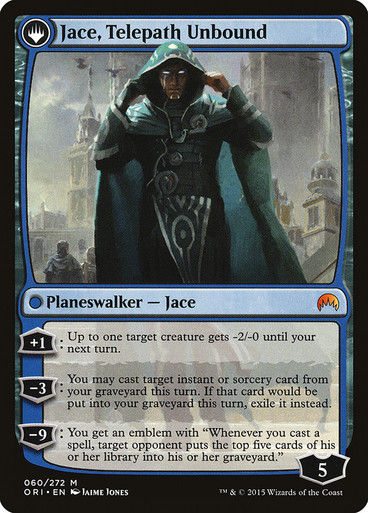 Jace, Vryn's Prodigy // Jace, Telepath Unbound (PLST) (ORI-60) — cara 2 de 2