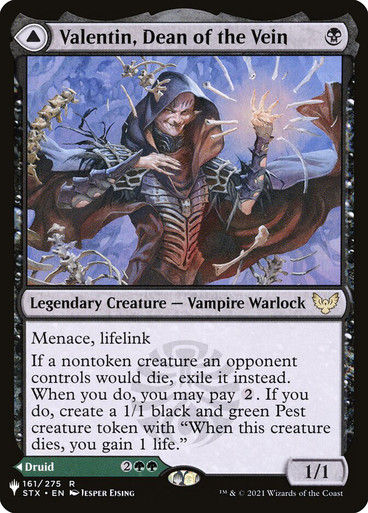 Valentin, Dean of the Vein // Lisette, Dean of the Root (PLST) (STX-161) — cara 1 de 2