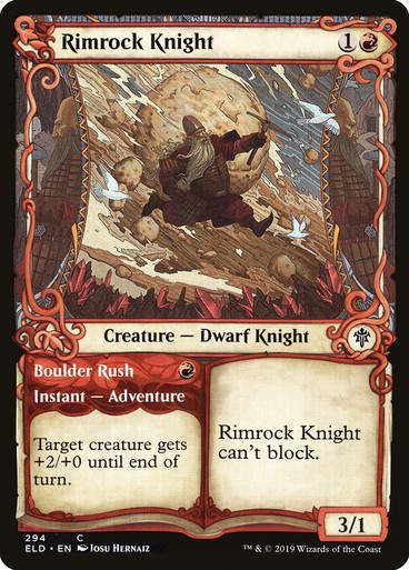 Rimrock Knight // Boulder Rush (ELD) (294) / Showcase