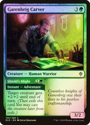 Garenbrig Carver // Shield's Might (ELD) (156) / Foil