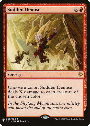 Sudden Demise (PLST) (E01-59)