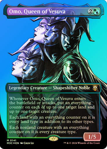 Omo, Queen of Vesuva (m3c) (141) / Borderless Ripple Foil