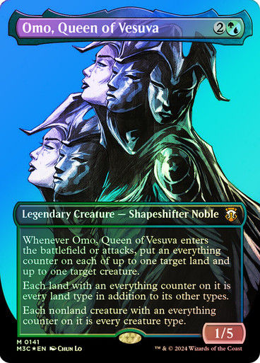 Omo, Queen of Vesuva (m3c) (141) / Borderless Ripple Foil