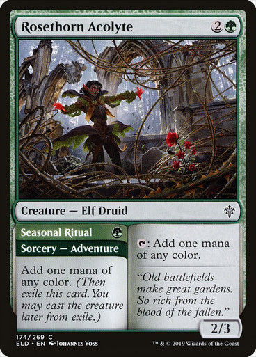 Rosethorn Acolyte // Seasonal Ritual (ELD) (174)