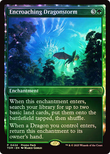 Encroaching Dragonstorm (TDM) (424) / Foil Promo Pack