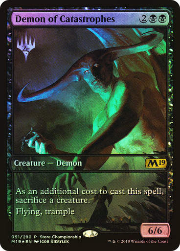 Demon of Catastrophes (pm19) / Store Championship Foil