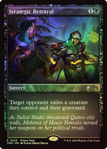 Strategic Betrayal (TDM) (422) / Foil Promo Pack