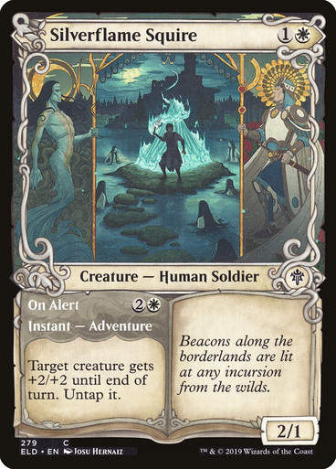 Silverflame Squire // On Alert (ELD) (279) / Showcase