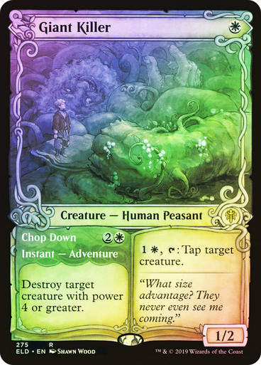 Giant Killer // Chop Down (ELD) (275) / Showcase / Foil