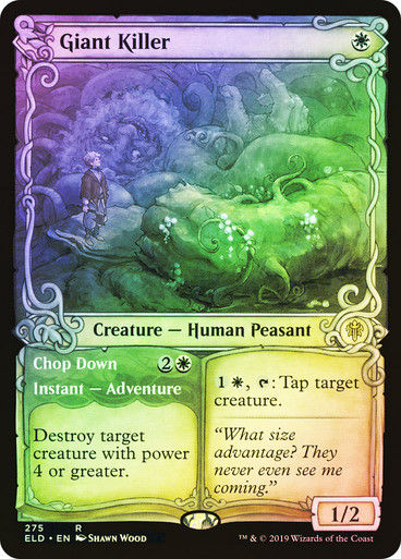 Giant Killer // Chop Down (ELD) (275) / Showcase / Foil