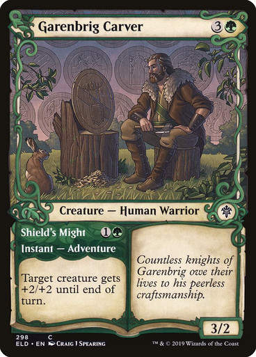Garenbrig Carver // Shield's Might (ELD) (298) / Showcase