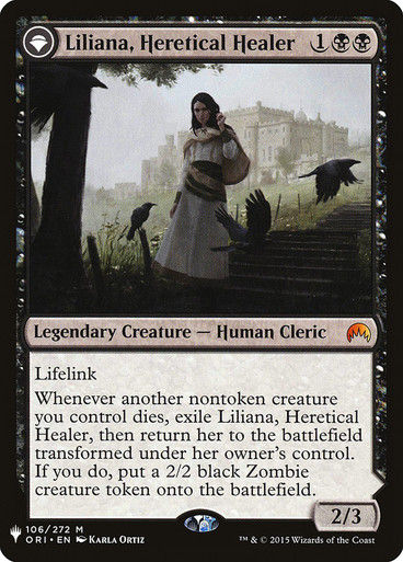 Liliana, Heretical Healer // Liliana, Defiant Necromancer (PLST) (ORI-106)