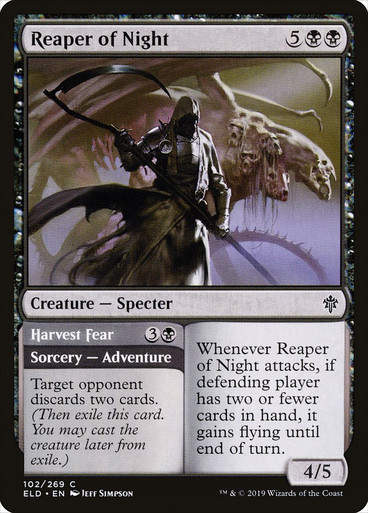Reaper of Night // Harvest Fear (ELD) (102)
