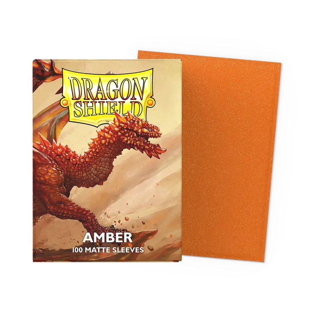 Micas Dragon Shield Amber - Matte Sleeves - Standard Size