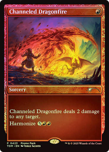 Channeled Dragonfire (TDM) (423) / Foil Promo Pack