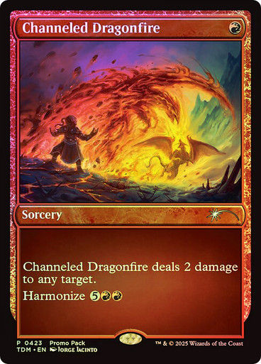 Channeled Dragonfire (TDM) (423) / Foil Promo Pack