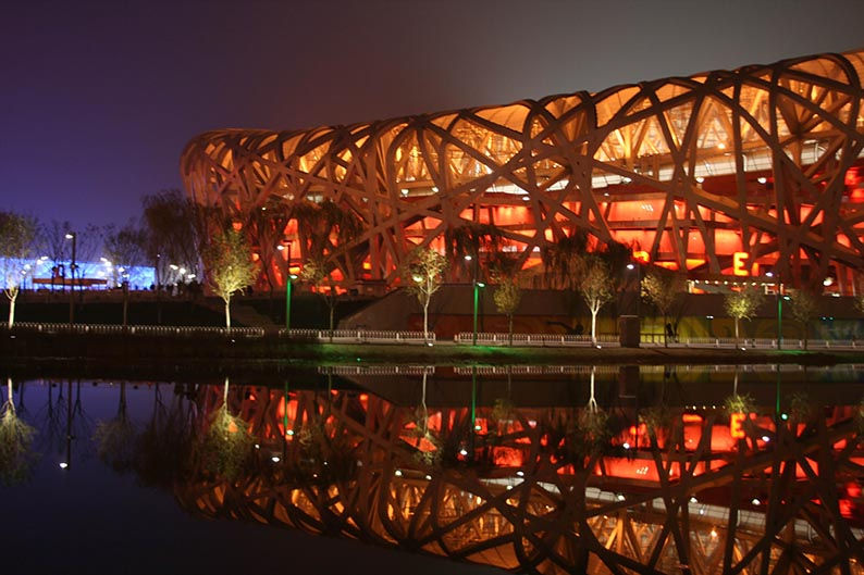Stade "nid d'oiseau" de Pékin