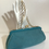 Thumbnail: Designer turquoise suede bag
