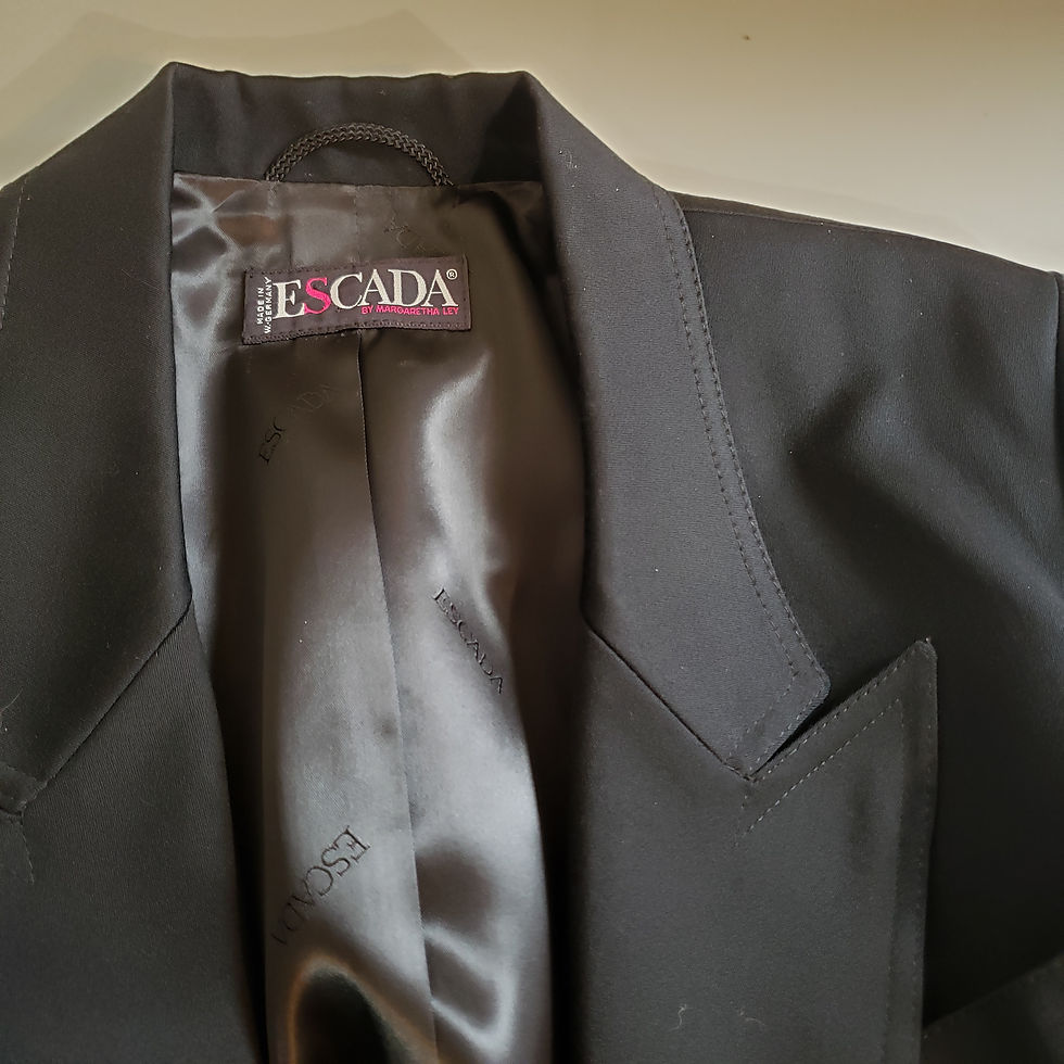 Thumbnail: Designer tuxedo black wool jacket