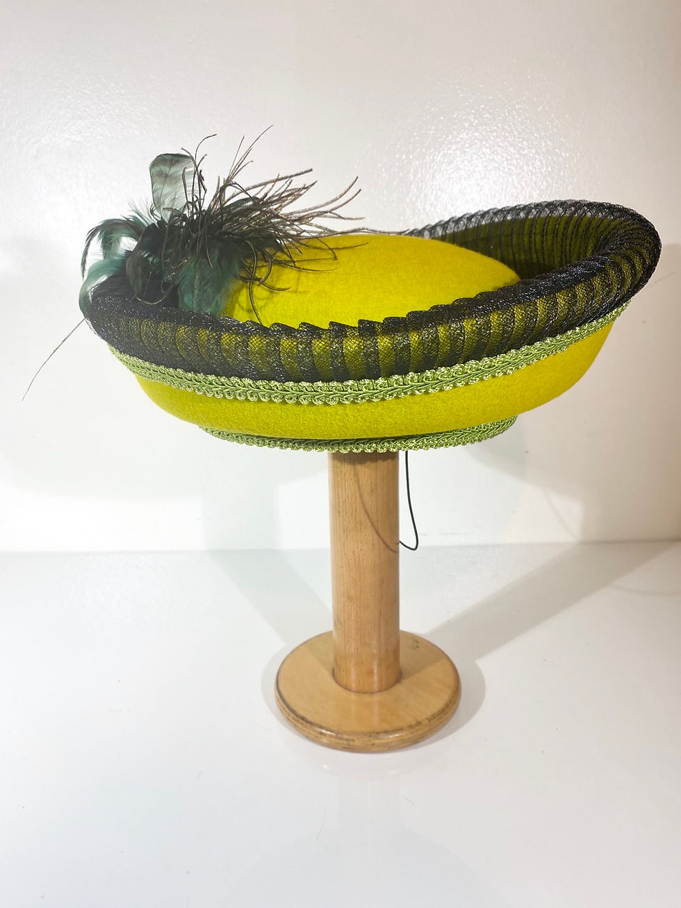 Thumbnail: Milan Yellow Wool Hat