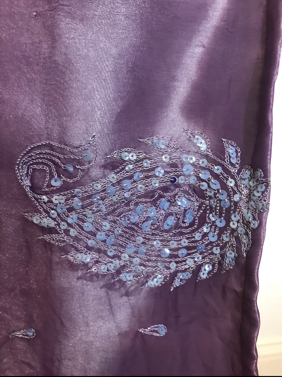 Thumbnail: Pale blue/violet wrap skirt